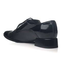 Pantofi piele naturala Parish Negru Combinat - sau Orice Culoare